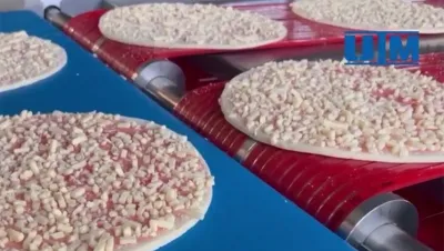 Ligne de production de pizzas