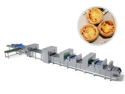 Ligne de production de tartelettes aux œufs